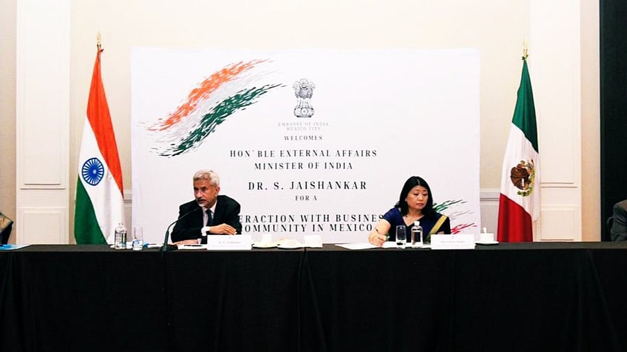Jaishankar is on a three-day visit to Mexico. Credit: Twitter/@DrSJaishankar