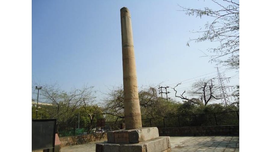 Ashoka Pillar at the Feruz Shah Kotla in Delhi. Credit: Official website/tripadvisor.com