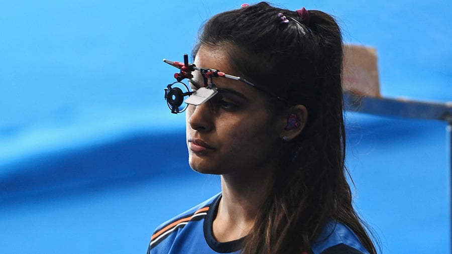 Young Manu Bhaker. Credit: AFP Photo