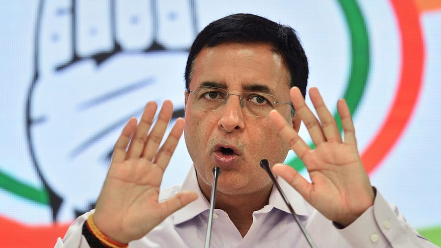 Congress leader Randeep Singh Surjewala. Credit: PTI File Photo