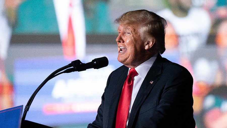 Donald Trump at a rally. Credit: AFP Photo