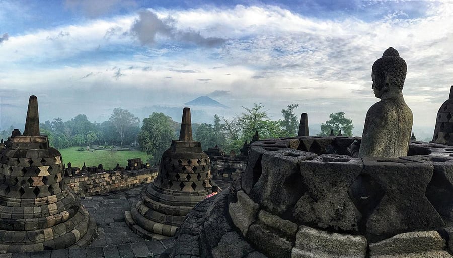 Turn on the panorama mode in your camera app to capture beautiful sweeping landscapes. (Pic by author)
