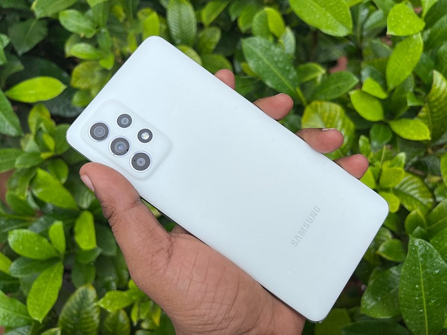 The new Galaxy A52s 5G. Credit: DH Photo/KVN Rohit