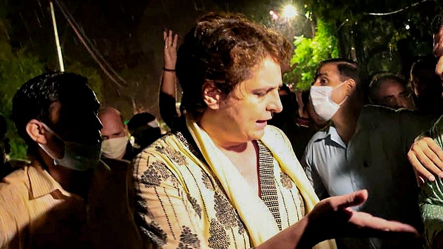 Priyanka Gandhi in UP. Credit: PTI Photo
