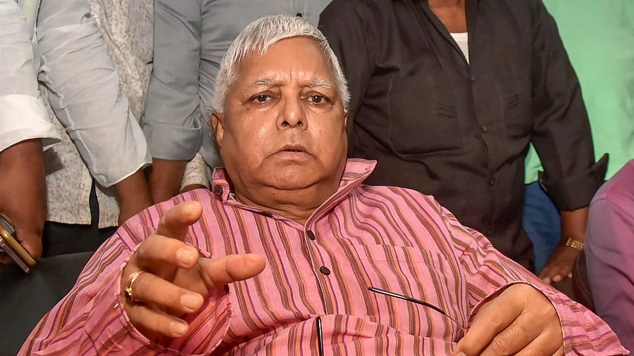 RJD leader Lalu Prasad. Credit: PTI File Photo
