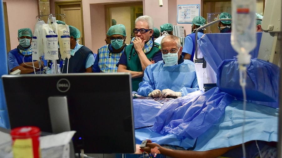 The Sri Jayadeva Institute of Cardiovascular Sciences and Research has treated 15,224 PM-JAY beneficiaries in Bengaluru since 2018. Credit: DH File Photo