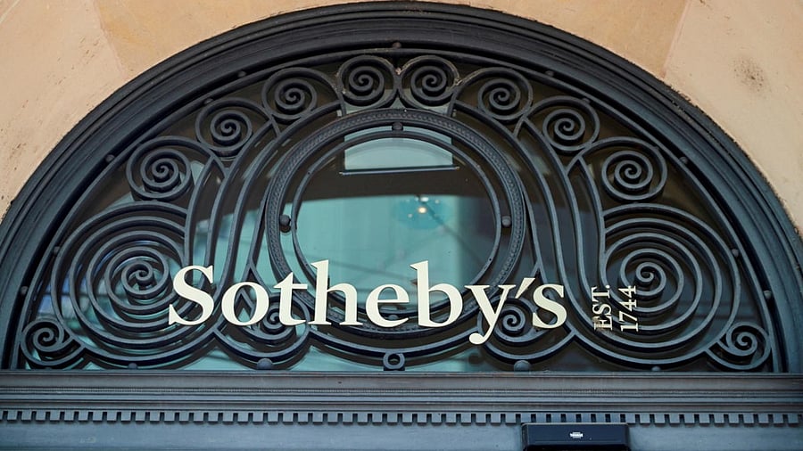 The diamond pair of glasses, named the Halo of Light, and the emerald pair, named the Gate of Paradise, will go on display at Sotheby’s London from October 22. Credit: Reuters file photo