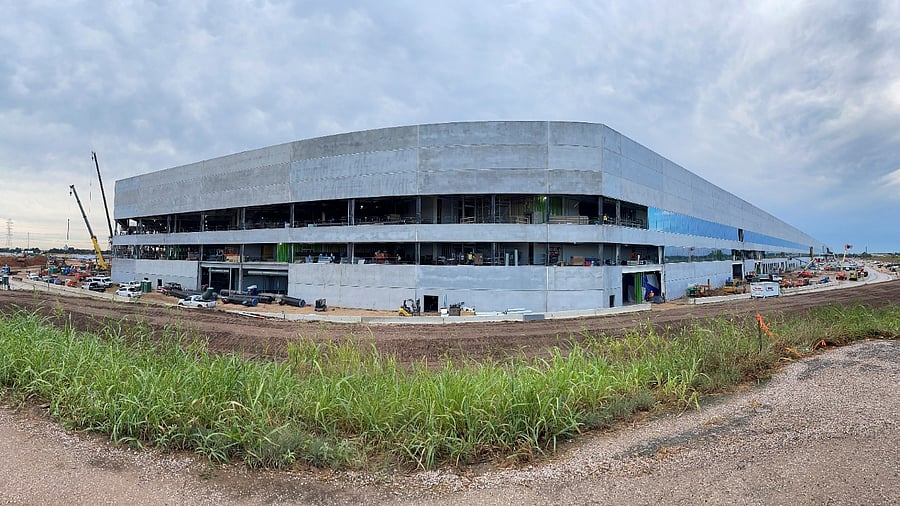 A Tesla factory is seen under construction in Austin, Texas, US. Credit: Reuters Photo