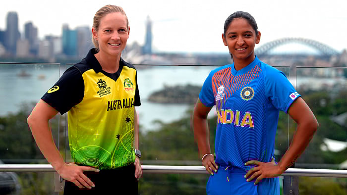 Australia's captain Meg Lanning (L) and India's captain Harmanpreet Kaur (R) for the Twenty20 women's World Cup in Australia. Credit: AFP File Photo
