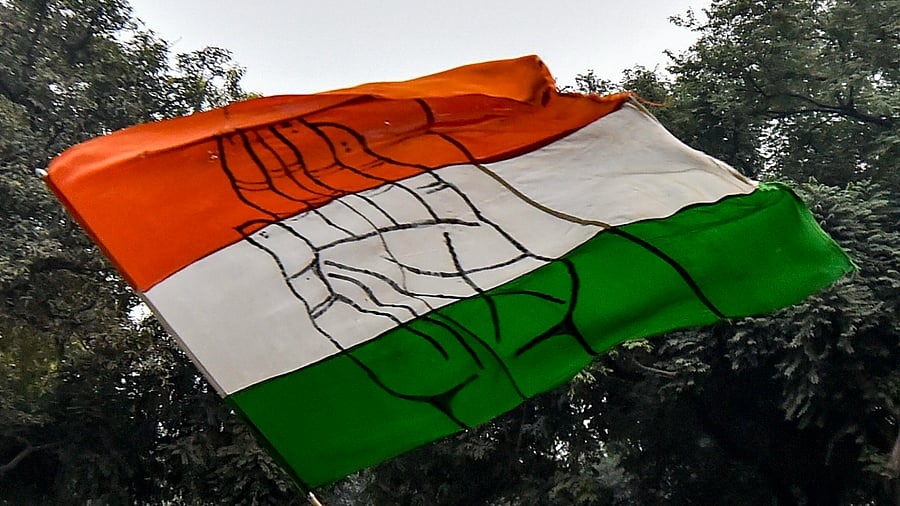 Congress flag. Credit: PTI Photo
