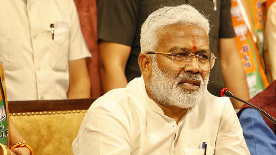 Uttar Pradesh BJP chief Swatantra Dev Singh. Credit: Twitter/@swatantrabjp