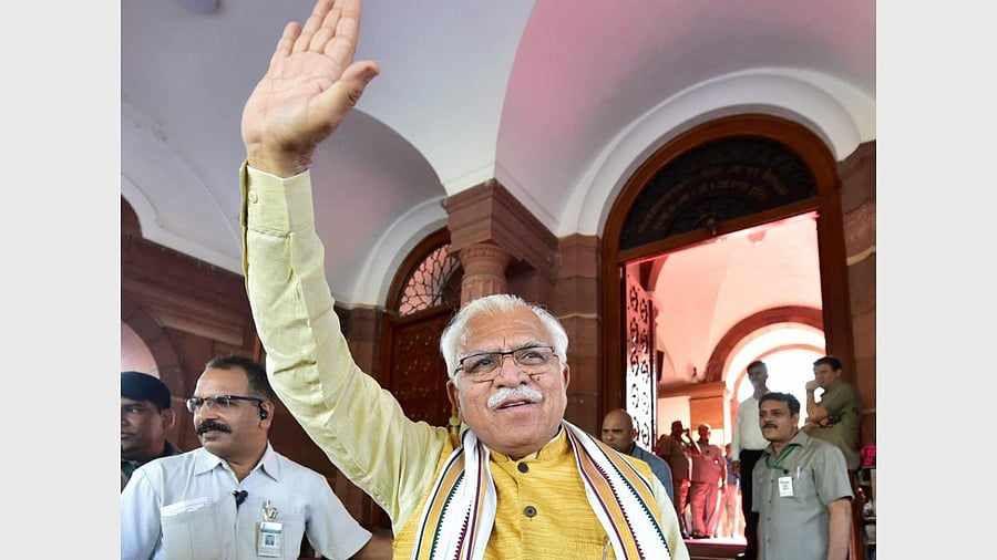 File Photo of Haryana Chief Minister Manohar Lal Khattar. Credit: PTI Photo