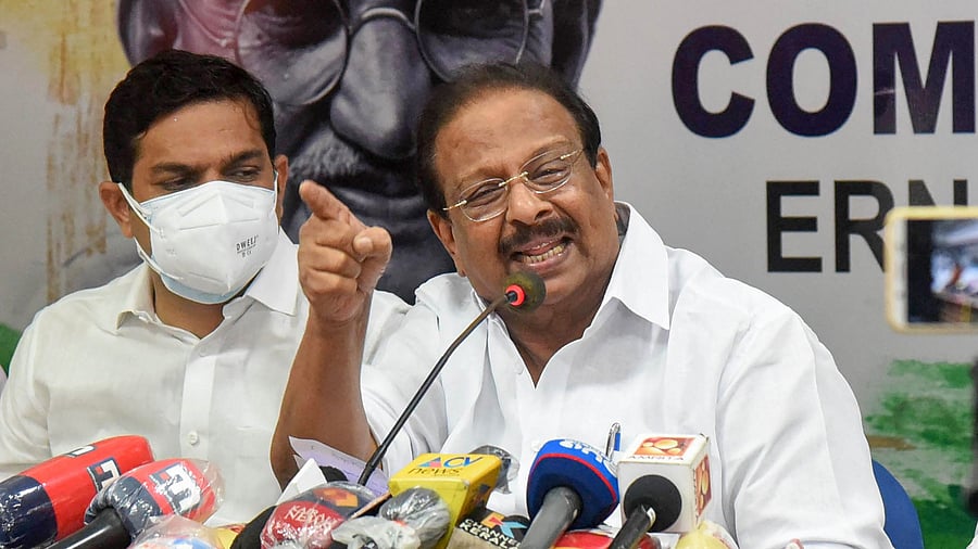 Kerala Pradesh Congress Committee (KPCC) President and MP K Sudhakaran. Credit: PTI Photo