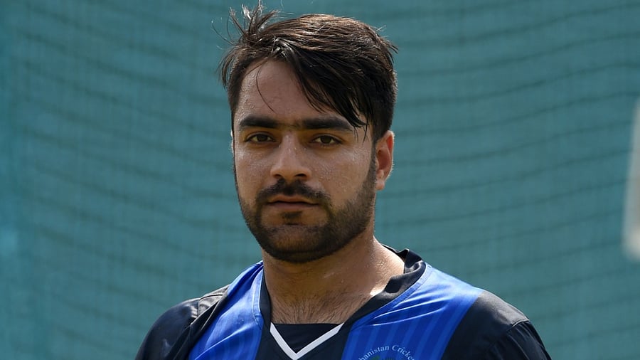 Afghanistan cricketer Rashid Khan. Credit: AFP File Photo