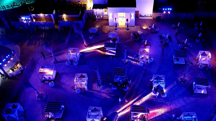People attend a party in the Saudi Red Sea resort of Jeddah. Credit: AFP Photo
