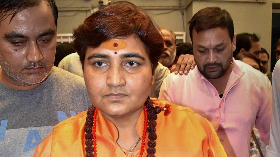 Sadhvi Pragya Singh Thakur. Credit: PTI File Photo