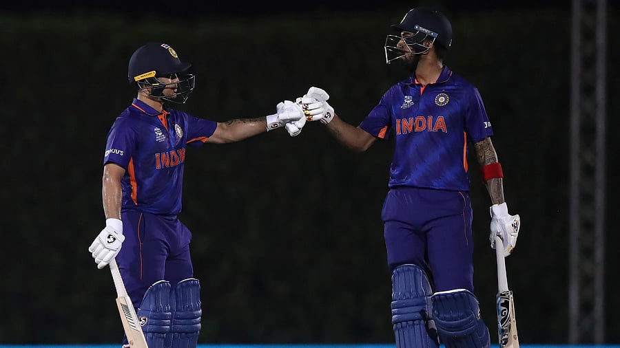 KL Rahul and Ishan Kishan hammered scintillating fifties. Credit: AP Photo
