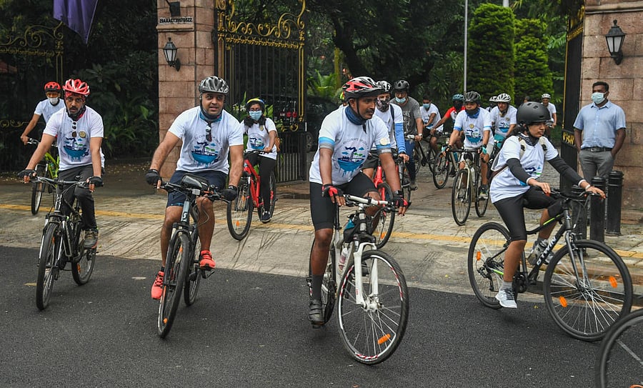 A few cyclists skidded off the smooth surface. Credit: DH Photo