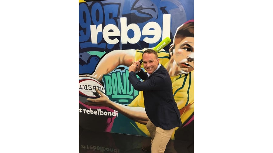 Cricket broadcaster Michael Slater. Credit: Twitter/@mj_slats