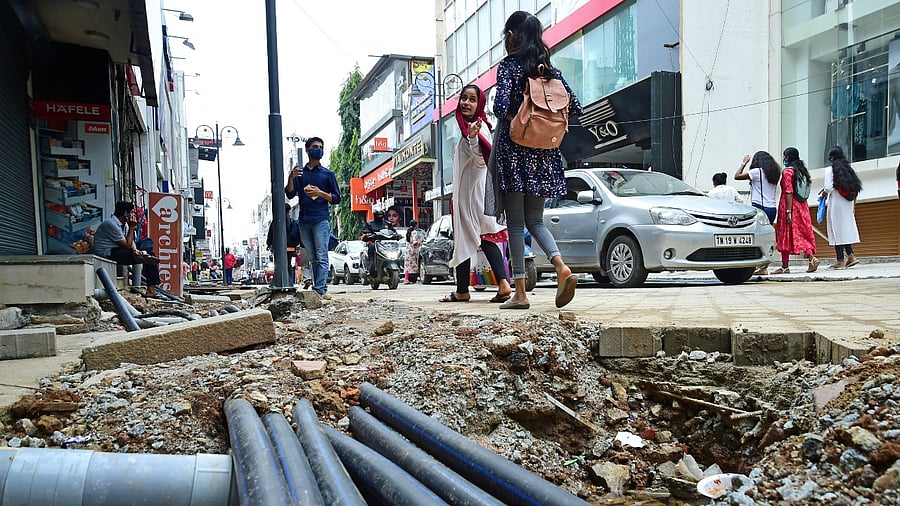 BenSCL vowed to coordinate with the BBMP to execute works without inconveniencing the public. Credit: DH Photo