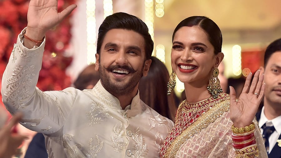 Bollywood power couple Deepika Padukone and Ranveer Singh. Credit: PTI File Photo