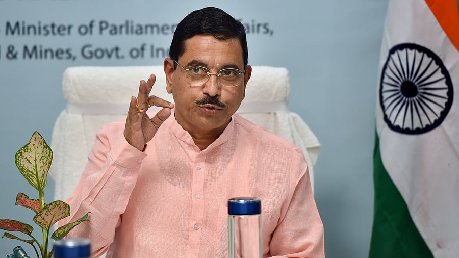 Union Minister of Coal and Mines Pralhad Joshi. Credit: PTI Photo