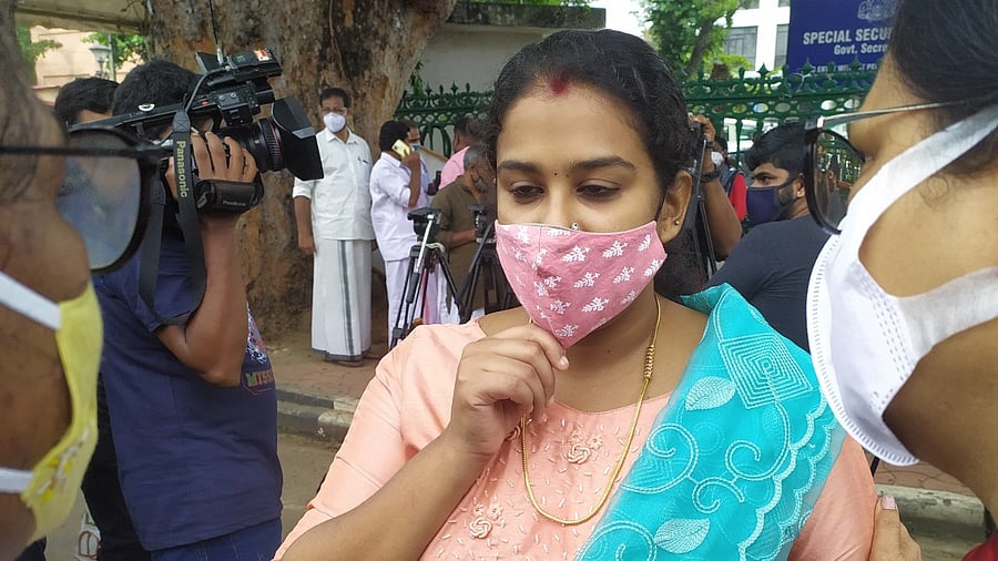 Opposition political parties and activists were also backing Anupama. Credit: Special Arrangement