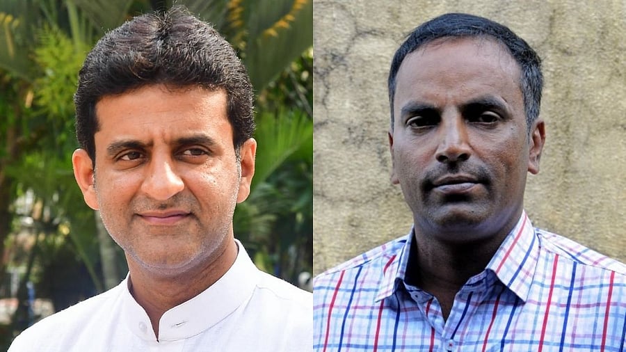 Muneer Katipalla, State President, DYFI and Rizwan Arshad, MLA, Shivajinagar. Credit: Special Arrangement