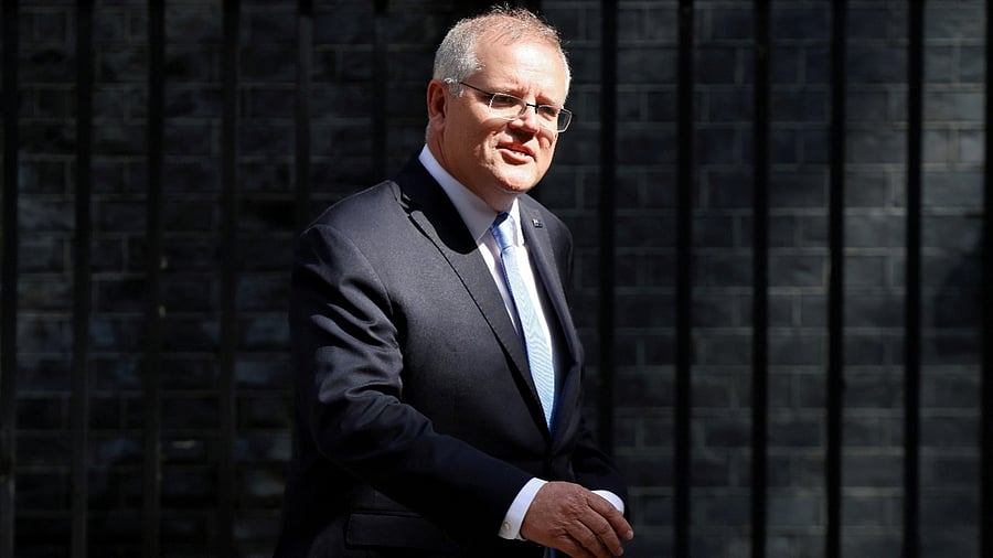 Australian PM Scott Morrison in London. Credit: Reuters File Photo