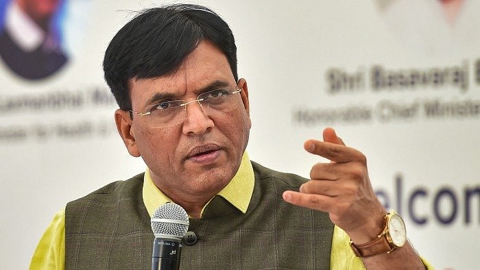 Union Chemicals and Fertilisers Minister Mansukh. Credit: PTI File Photo