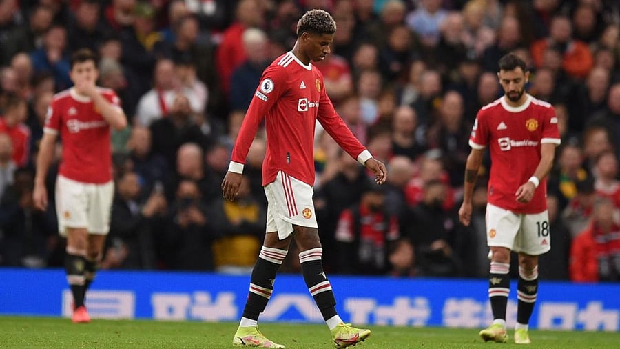 Manchester United's English striker Marcus Rashford. Credit: AFP Photo
