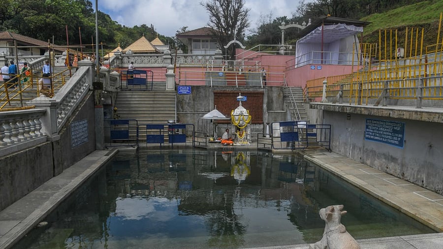 Cropping patterns, and water usage in Cauvery basin, Talacauvery the birth place of Cauvery river ‘Brahmakundike, Brahmagiri hills at Kodagu district. Credit: DH File Photo
