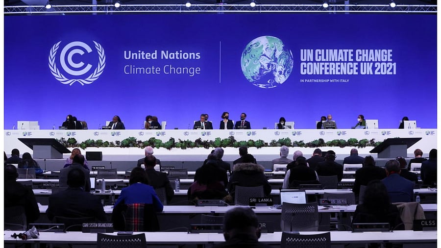 COP26 President Alok Sharma chairs the UN Climate Change Conference (COP26) in Glasgow. Credit: Reuters photo