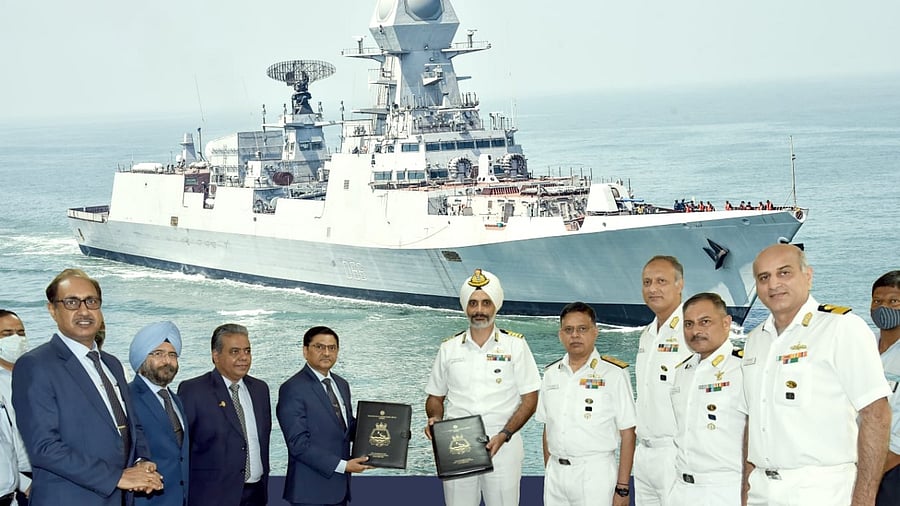 The ship can accommodate a crew of 312 persons, has an endurance of 4,000 nautical miles. Credit: MDL Mumbai