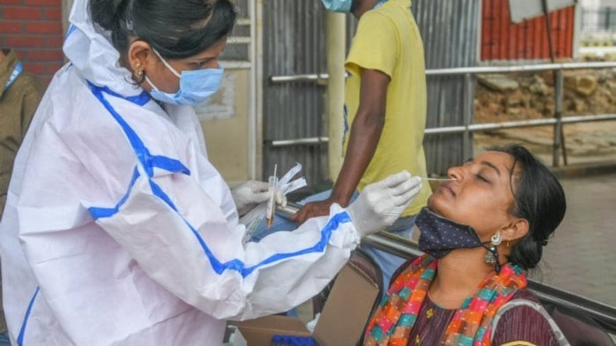 The daily fresh cases used to be in three digits. Credit: DH File Photo