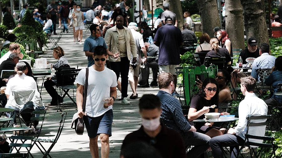 The death toll, as tallied by Johns Hopkins University, is about equal to the populations of Los Angeles and San Francisco combined. Credit: AFP Photo