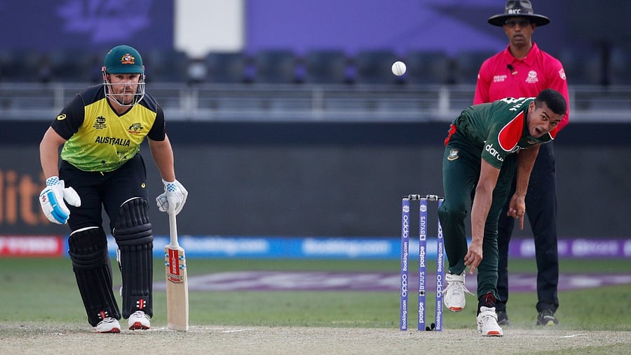Bangladesh's Taskin Ahmed. Credit: Reuters Photo