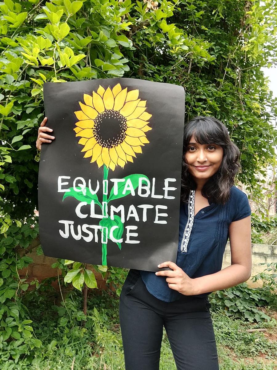 Disha A Ravi featured on the cover ofGuardian Weekend magazine last month,alongside 19 others arrested worldwidefor climate activism.