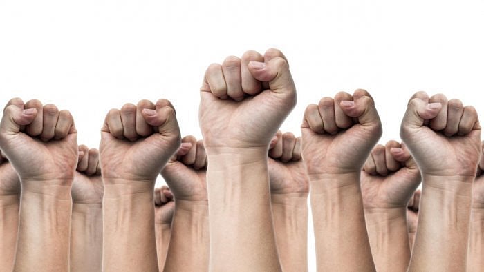 The protesters claimed that as many as 200 people, including women and children from rural backgrounds, were put up in the building on the pretext of mass prayer for the purpose of religious conversion. Credit: iStock Photo