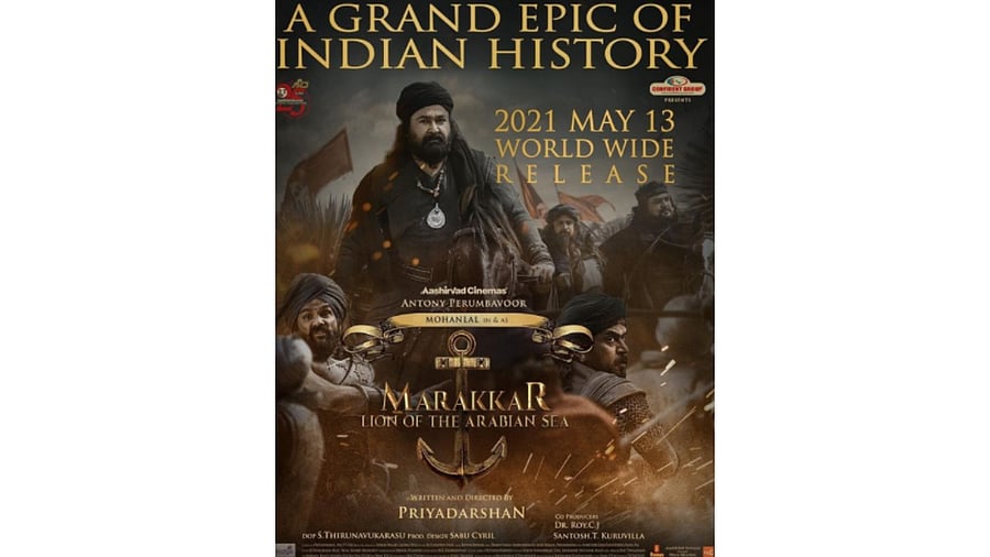 The movie, according to industry sources is one of the costliest productions ever in Malayalam cinema with a budget of Rs 100 crore. Credit: Instagram/@mohanlal