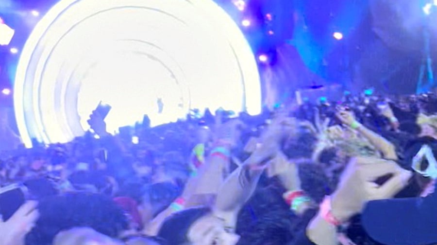 Attendees standing in close proximity during rap star Travis Scott's Astroworld festival in Houston. Credit: Reuters Photo