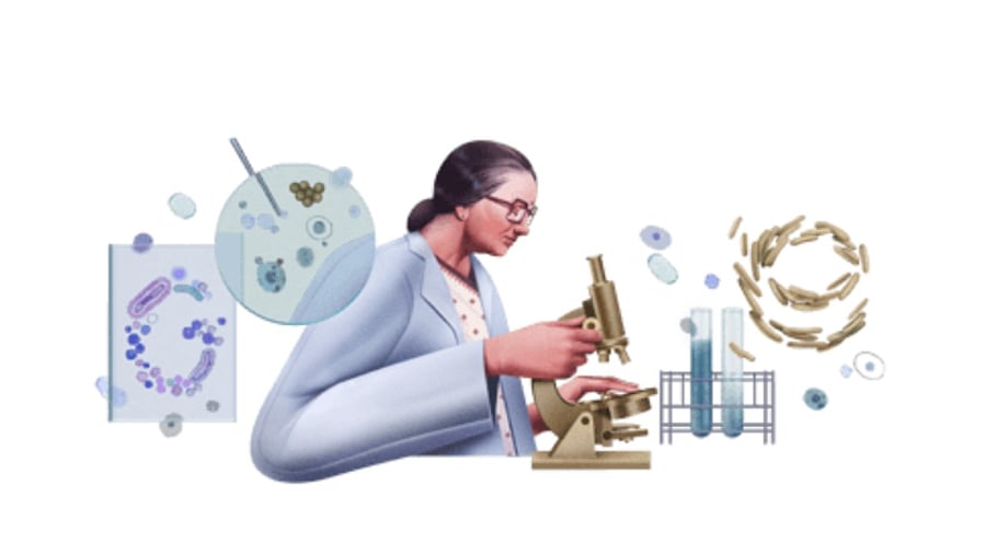 The doodle, illustrated by India-based guest artist Ibrahim Rayintakath, is to honour Ranadive’s dedication to health justice.