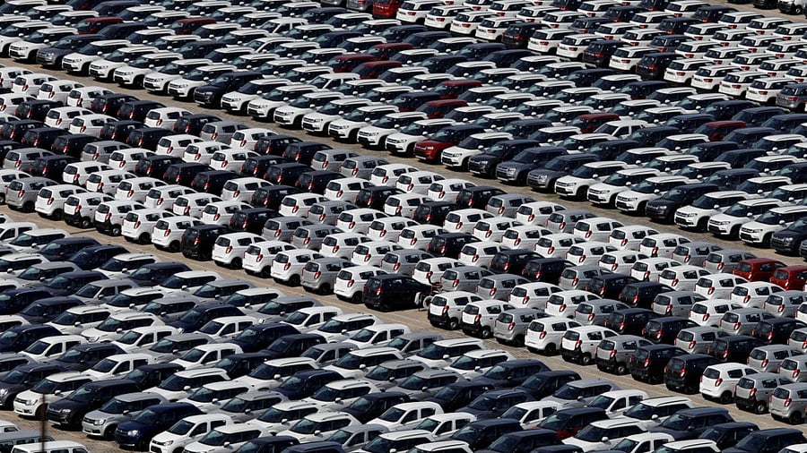 Maruti Suzuki cars seen at Manesar plant. Credit: Reuters Photo
