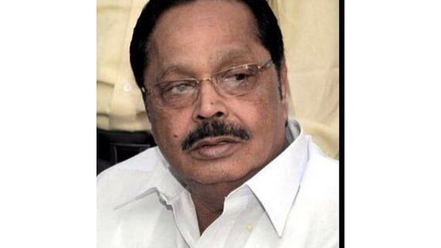 Water Resources Minister Durai Murugan. Credit: Twitter/@DuraimuruganDmk