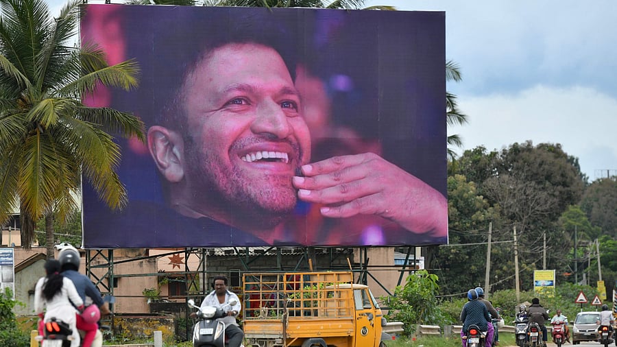 Kannada star Puneeth Rajkumar passed away at 46 after a massive heart attack. AFP PHOTO