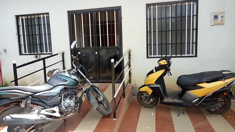 The toilets constructed by the Madikeri CMC in front of Kaveri Hall in Madikeri still remains unutilised.