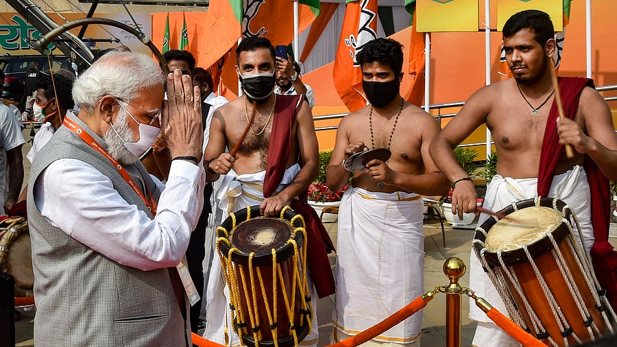 The meeting also indicated that BJP, being battered by the Opposition over the handling of the pandemic, will take on the rival campaign head on. Credit: PTI File Photo