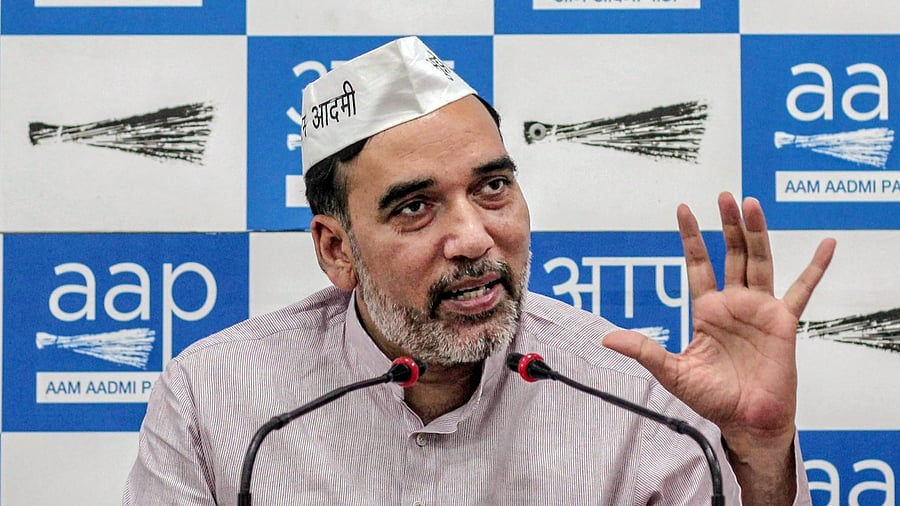 Senior AAP leader and Delhi Environment Minister Gopal Rai. Credit: PTI Photo