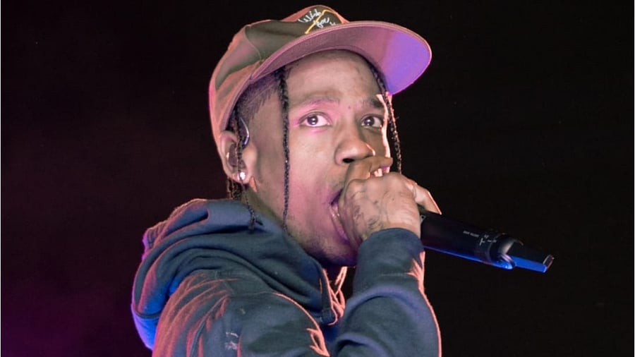 American Rapper Travis Scott. Credit: IANS Photo