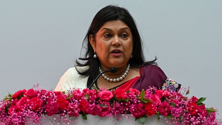 Falguni Nayar, managing director and CEO of Nykaa, an online marketplace for beauty and wellness products. Credit: AFP Photo